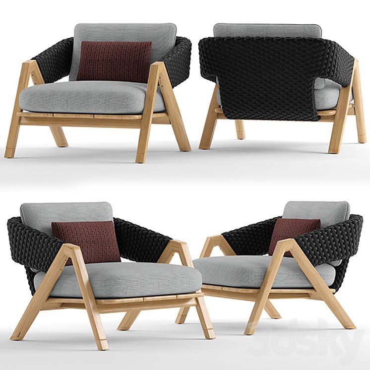 Ethimo knit armchair