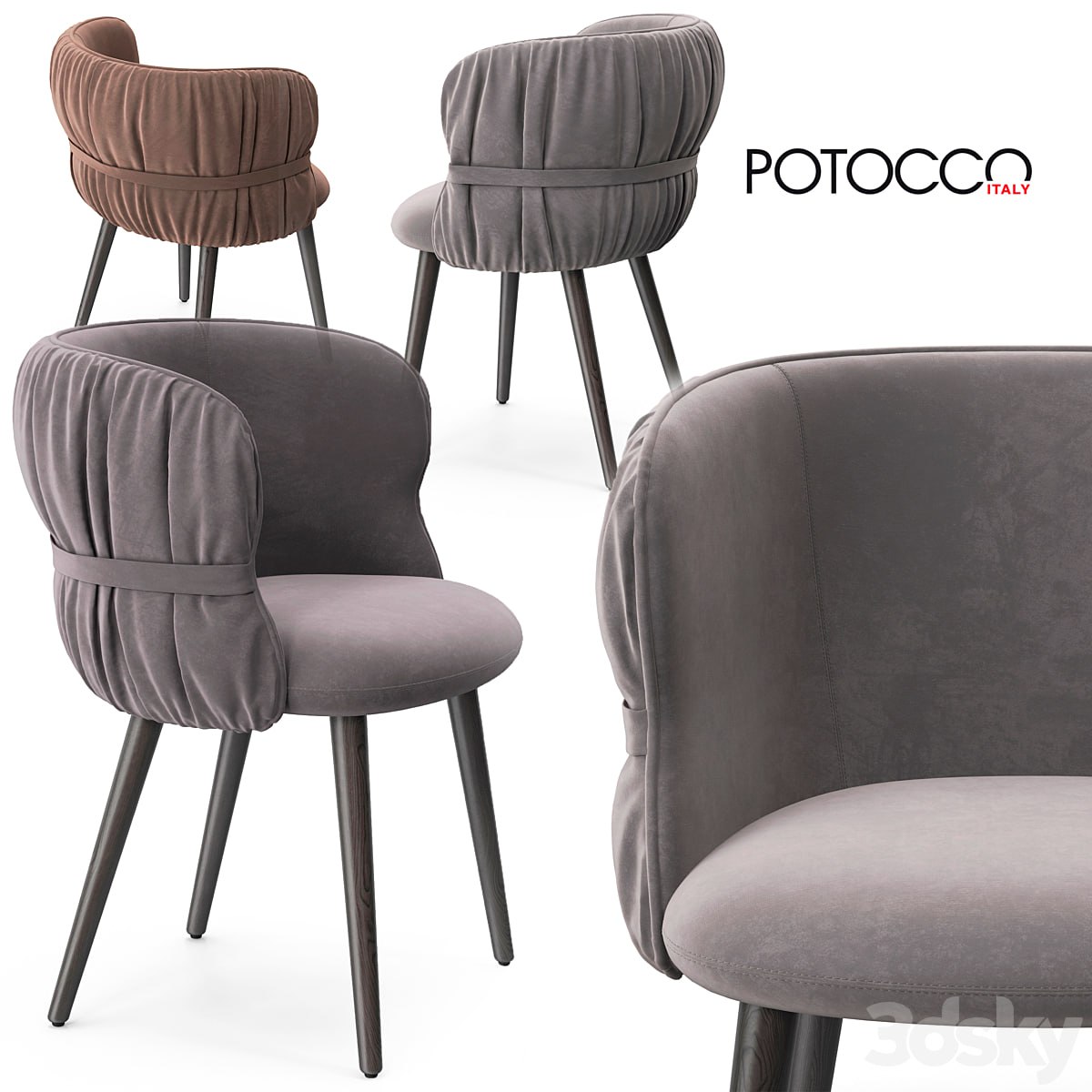 Potocco Coulisse armchair