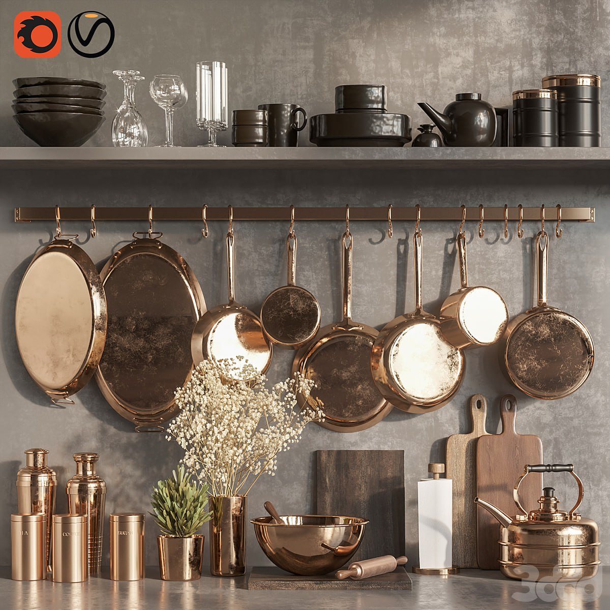 Kitchen Accessories set01