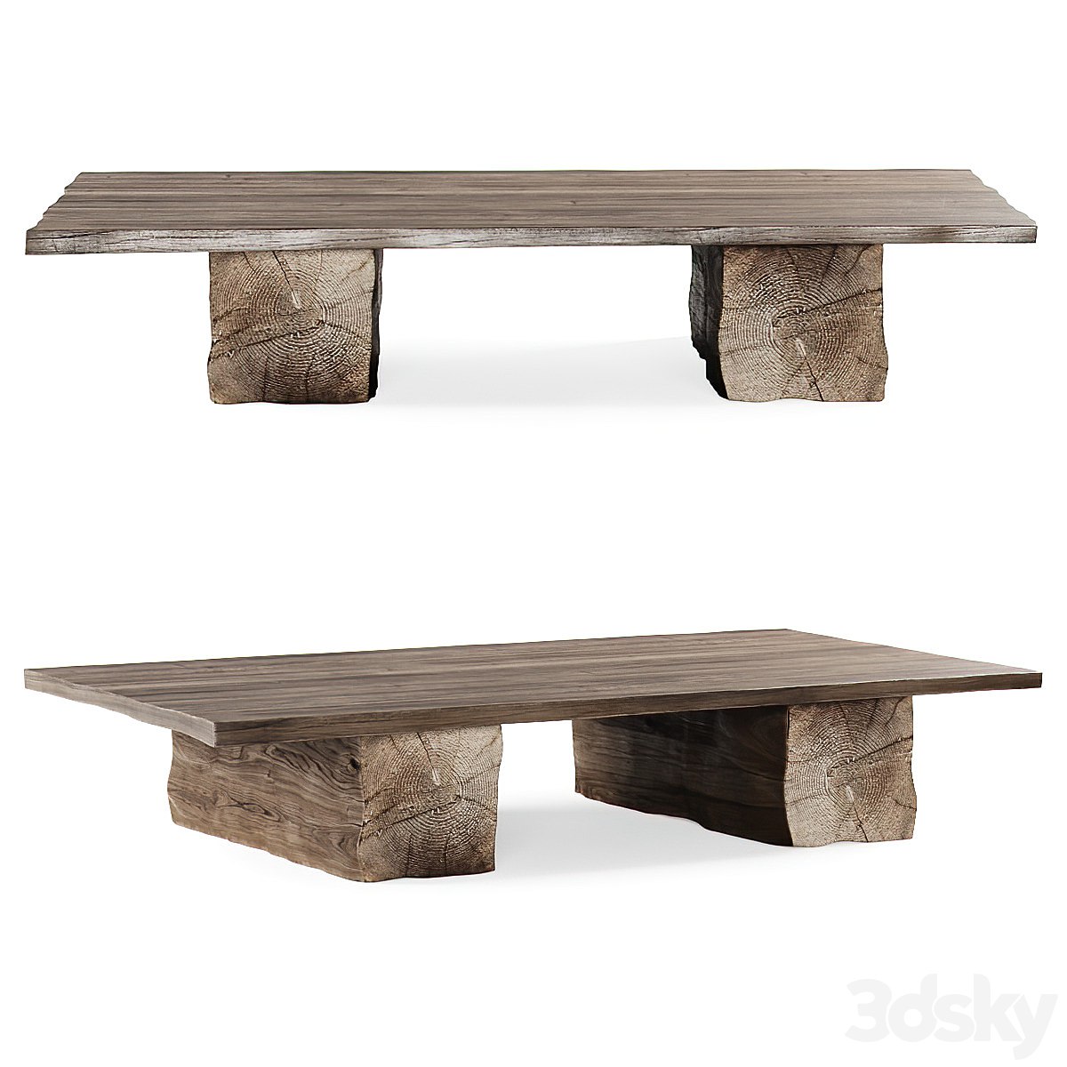 Wooden coffee table