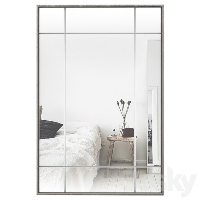 Cambon Metal Framed Geometric Beveled Wall Accent Mirror W001537489