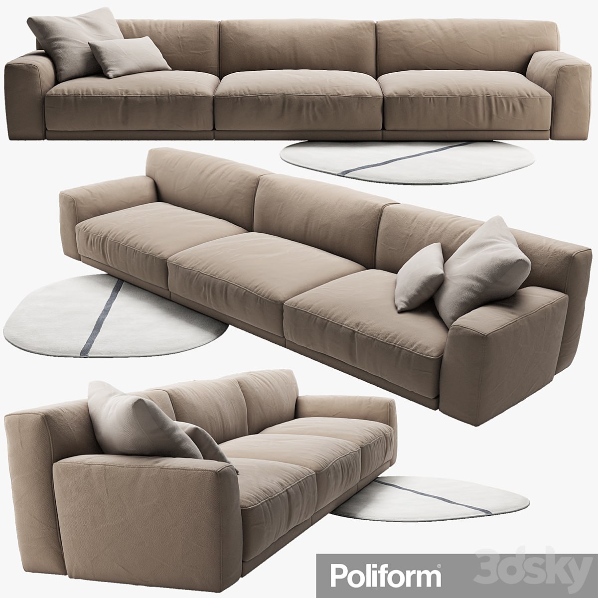 Poliform Paris Seoul sofa_3
