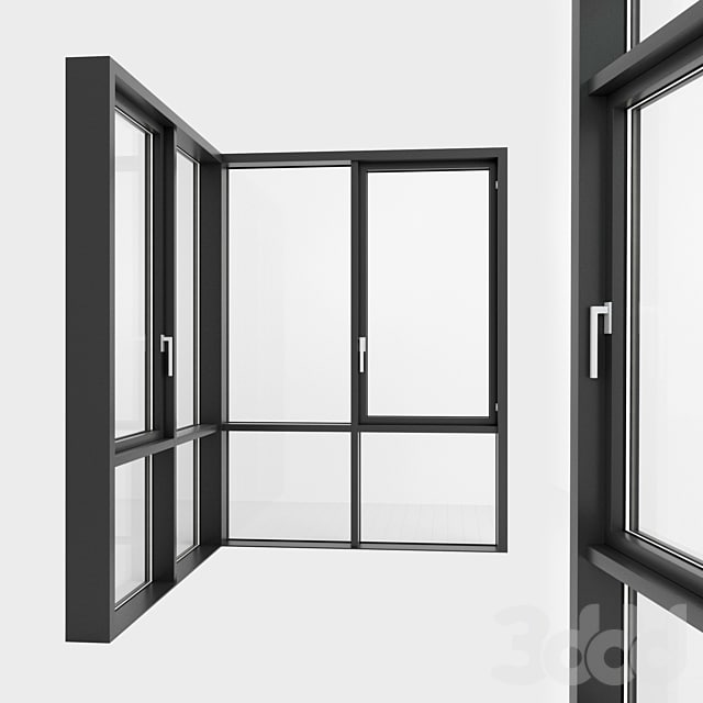 Panoramic glazing. Stained glass. 90