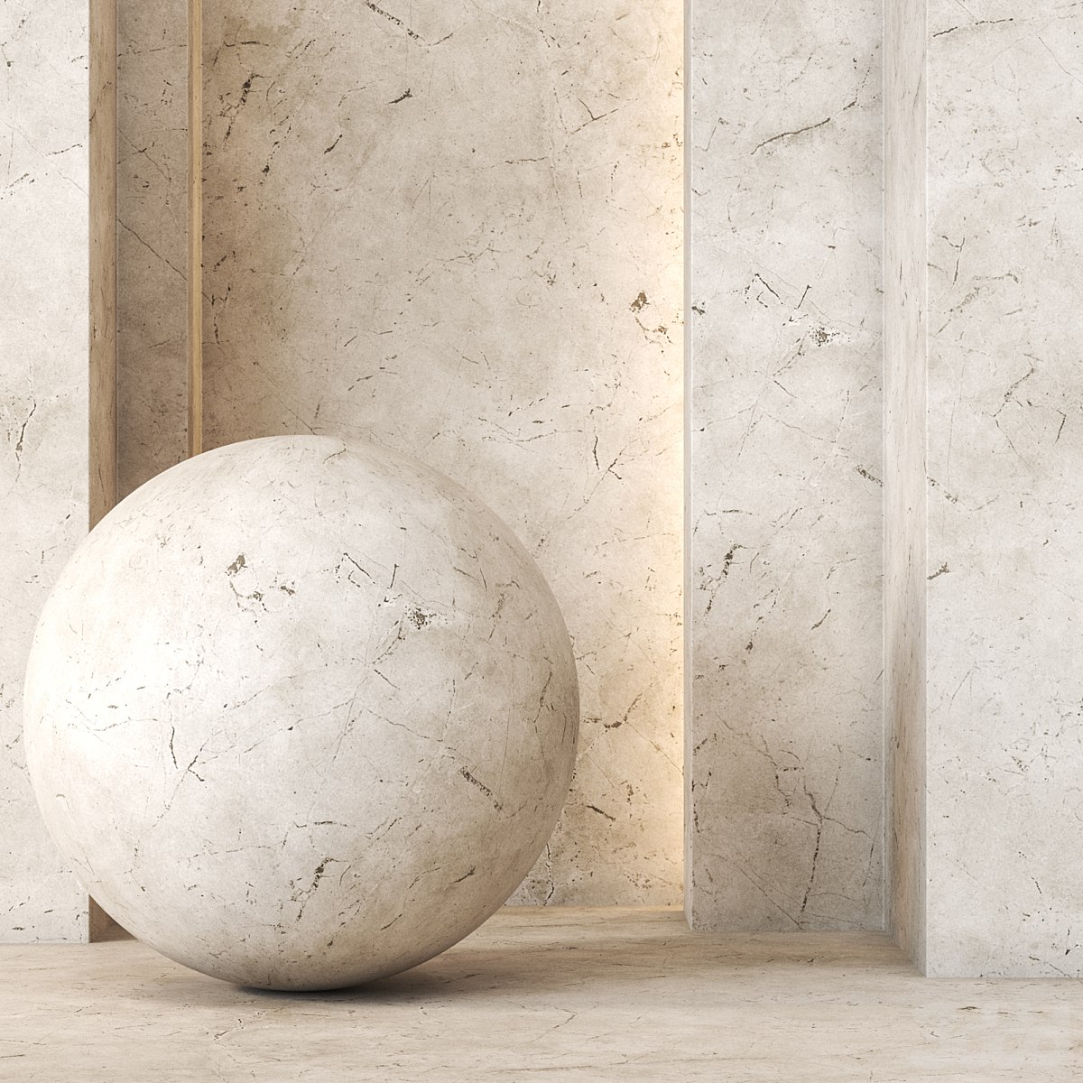 Travertine Texture 4K - Seamless