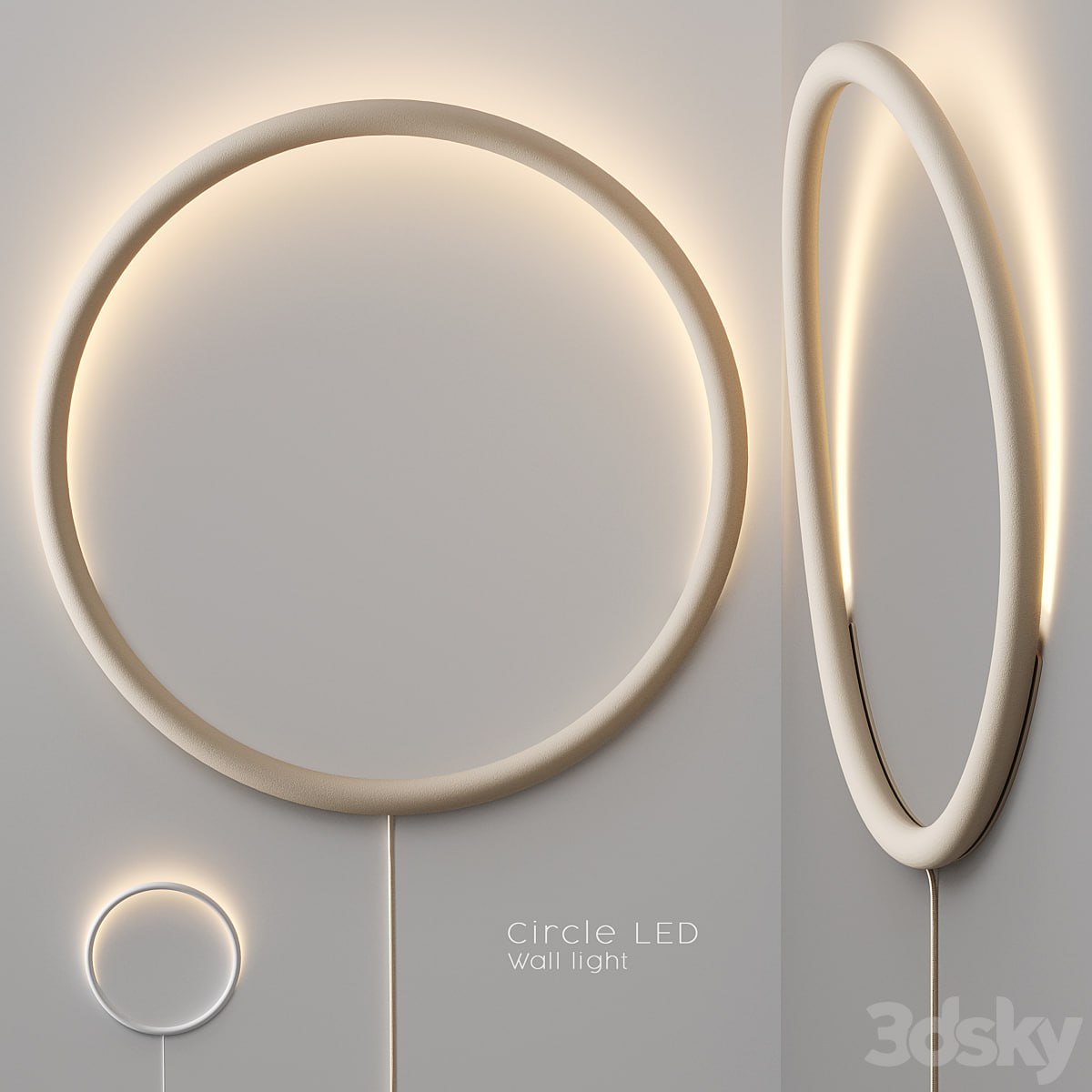 IKEA - VARMBLIXT Circle LED Wall light