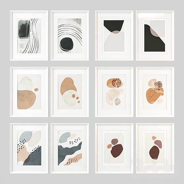 Pair of abstract posters set