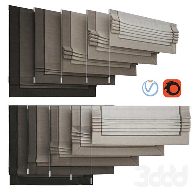 Set of Roman blinds 11