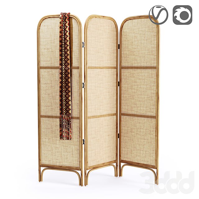 Rattan and wicker screen, Masaya