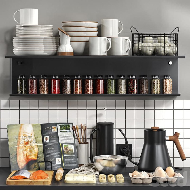 Decorative kitchen set 06