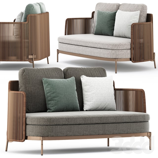 TAPE CORD OUTDOOR Garden sofa by Minotti