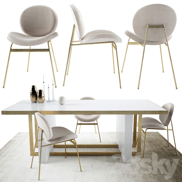Jane Dinning Chair and Whitney Dining Table by West elm Collection