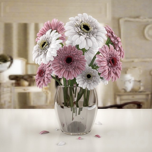 GERBERA FLOWER VASE