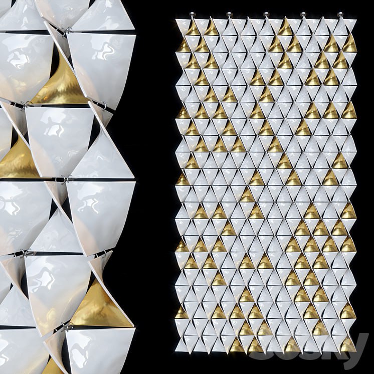 Decorative suspended partition