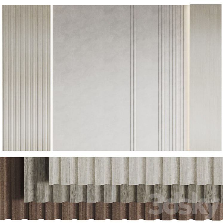 Decorative wall panels Wood 3