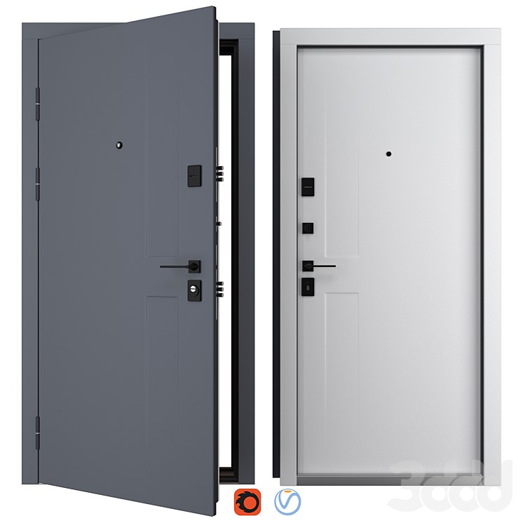 Entrance metal door Vista (Abvehr)