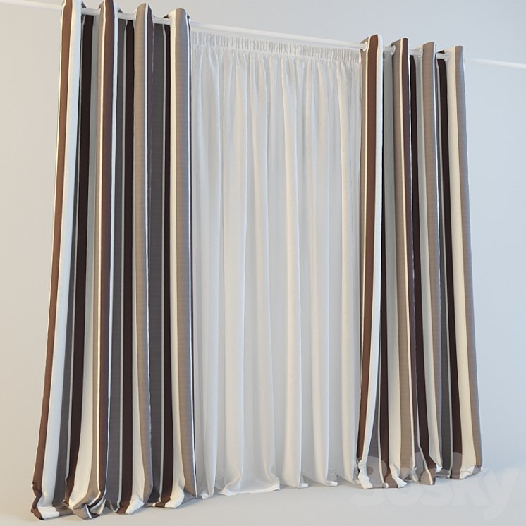 Eyelets for curtains with tulle