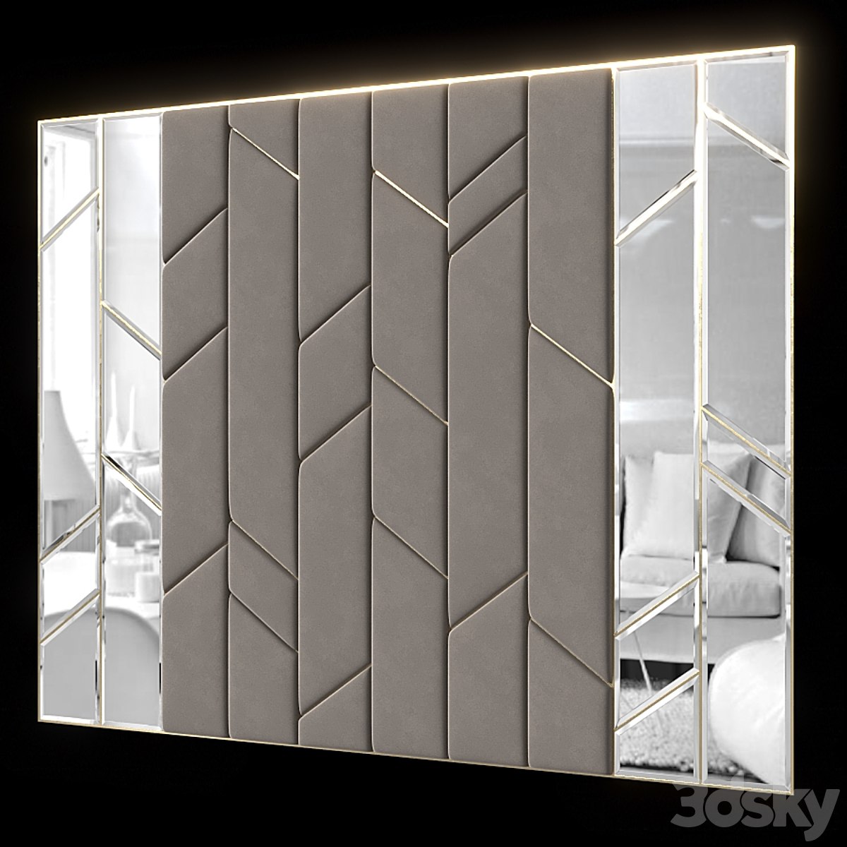 Headboard set 024. (4 pieces)