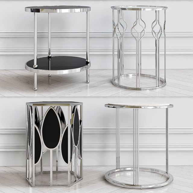 Nickel side table