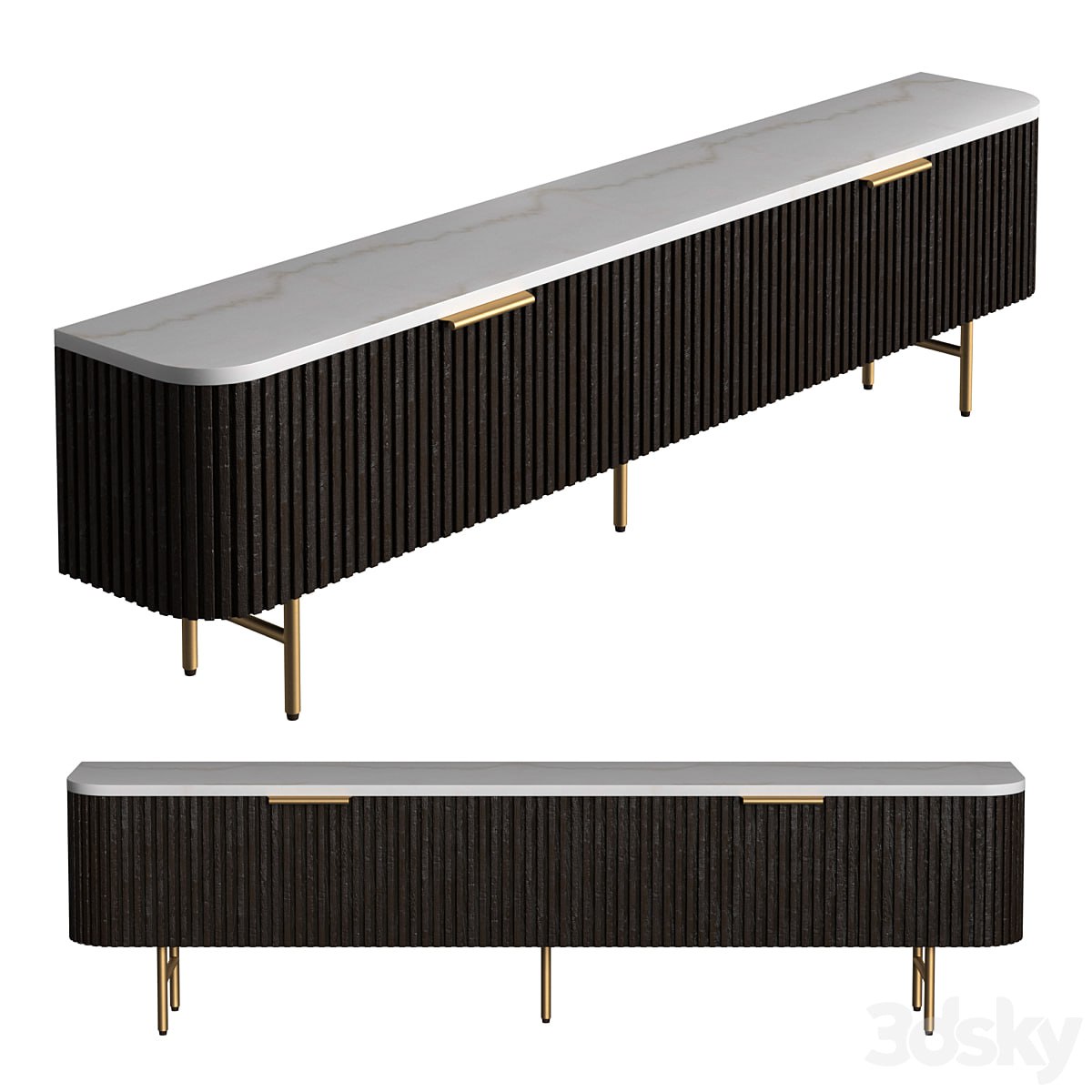 Finnley Low Media Console