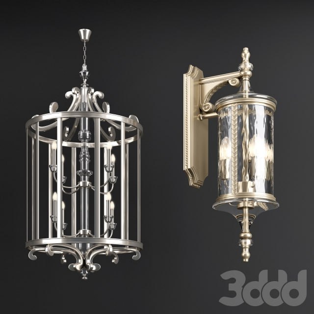 Chandelier and Wall Lamp