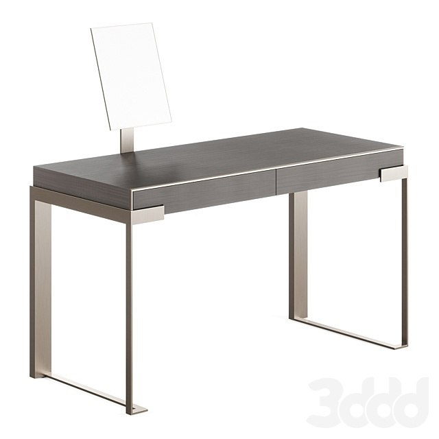 Fendi Aura Lady Desk with Mirror (Charcoal Fiddleback Sycamore)