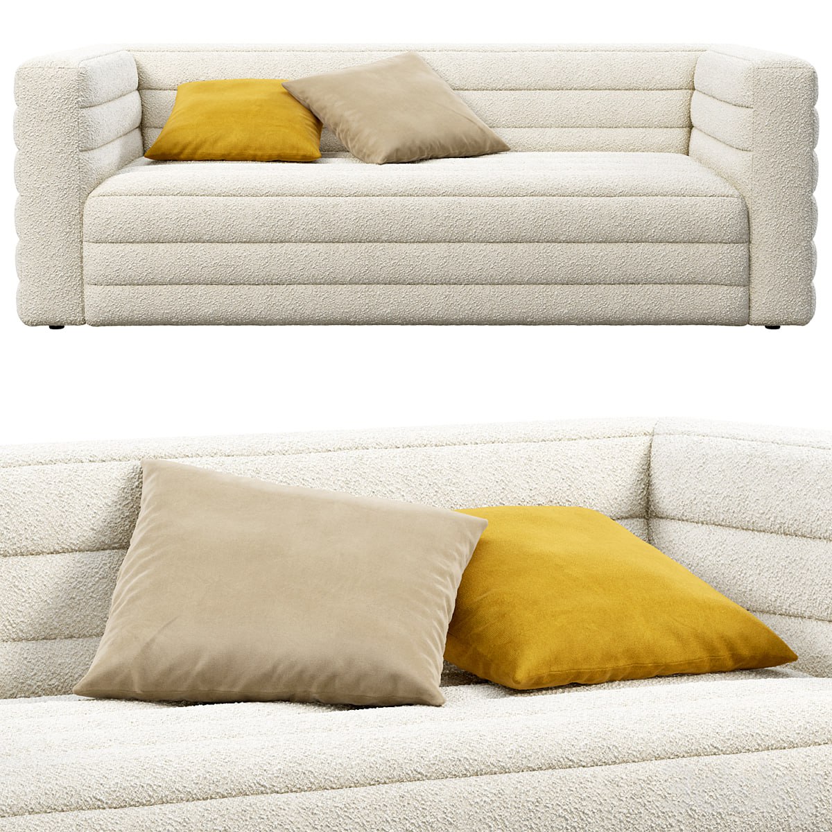 CB2 Strato Boucle Sofa