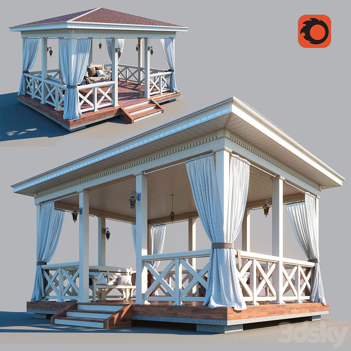 Wooden arbor