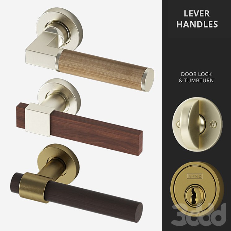 Door Lever Handles Nanz N ° 2036, 2082, 2206