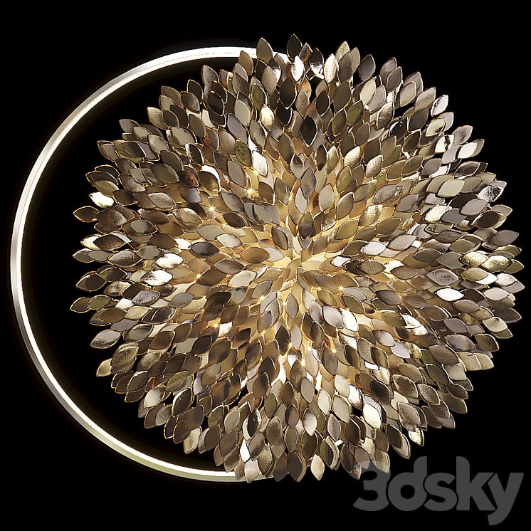 Wall sculpture Artetfloritude with lighting