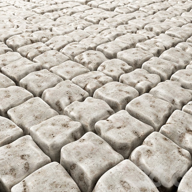 The old square pavers