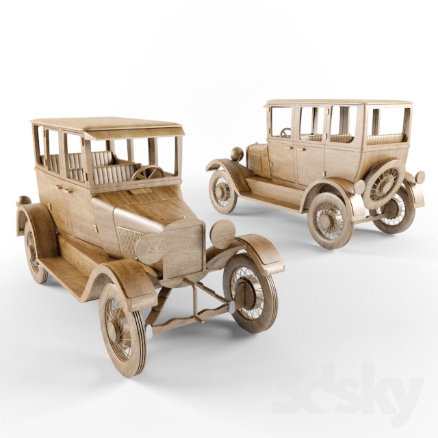 Wooden car model