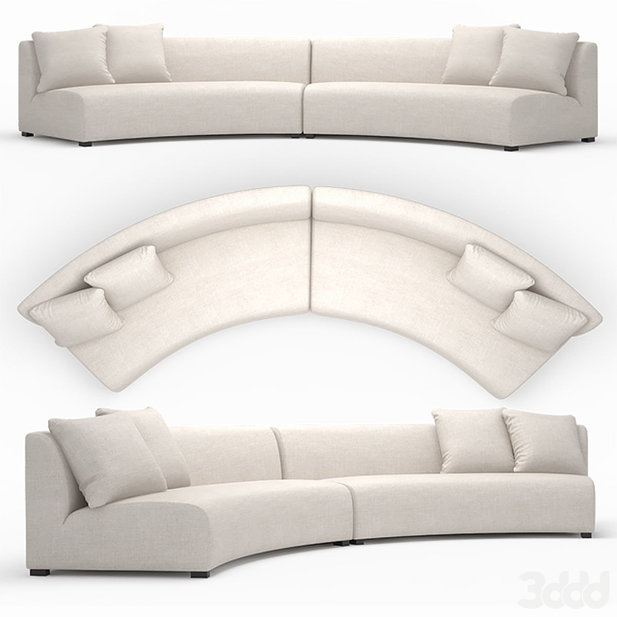 Cue curve sofa