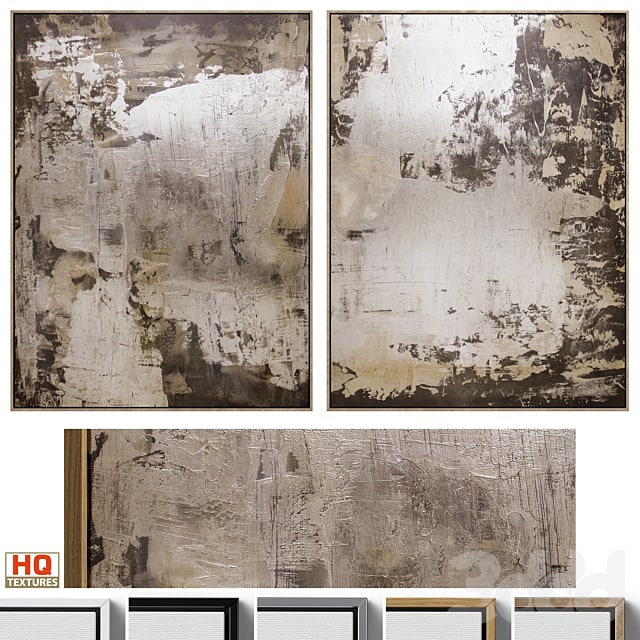 Large Abstract Neutral Wall Art C-433