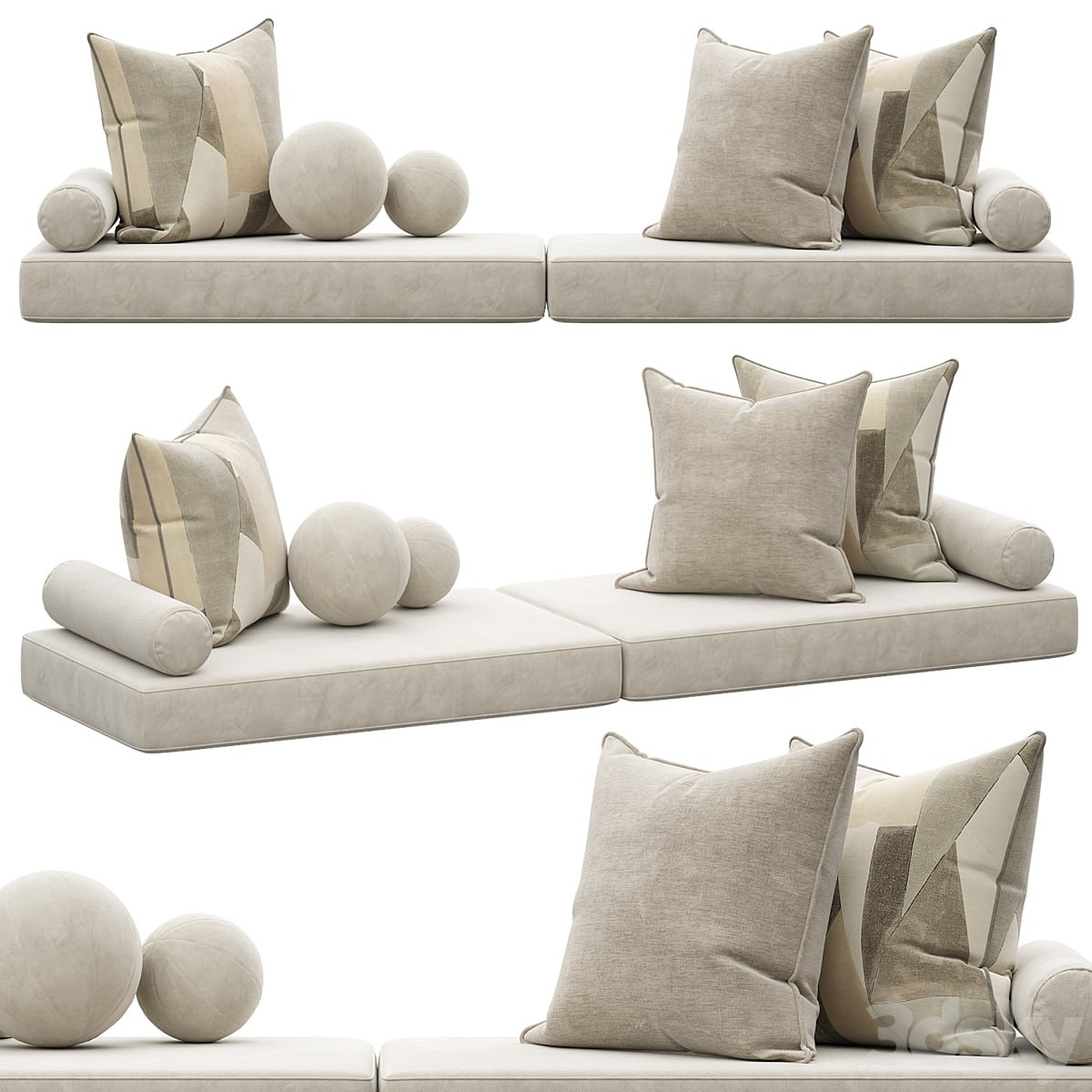 Set of decorative pillows 005