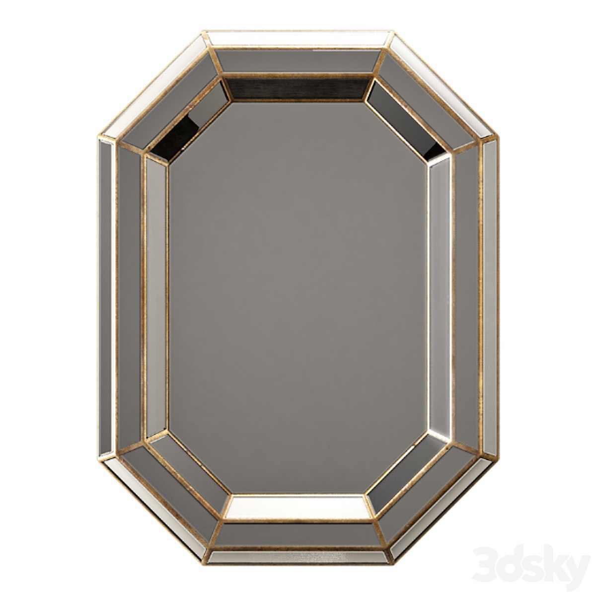 Surya gordon champagne wall mirror