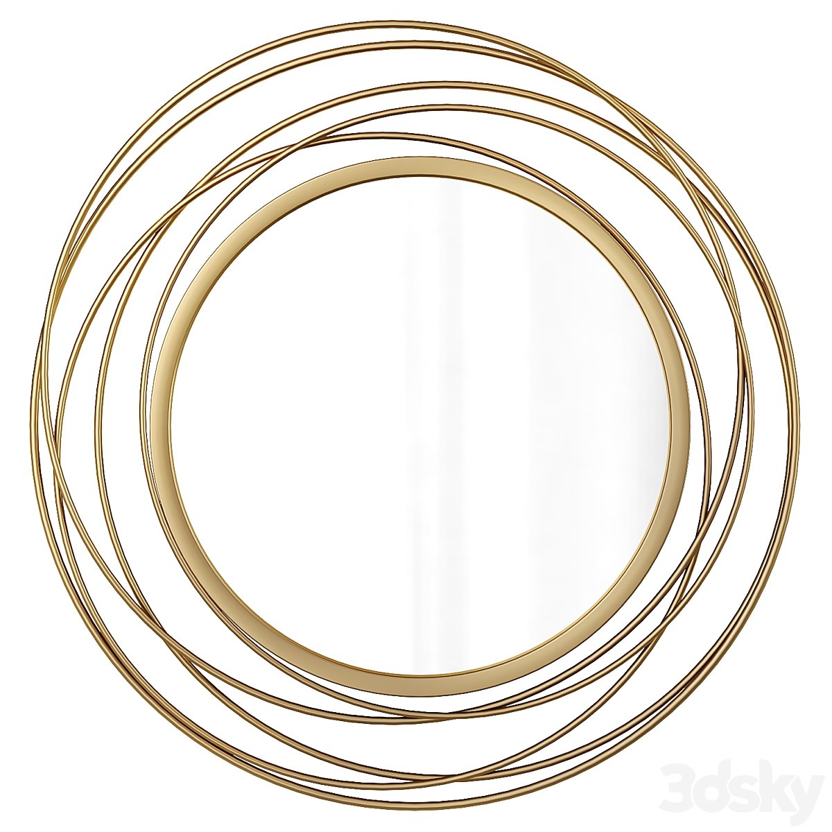 Round Wall Mirror Buell Glam Accent Mirror