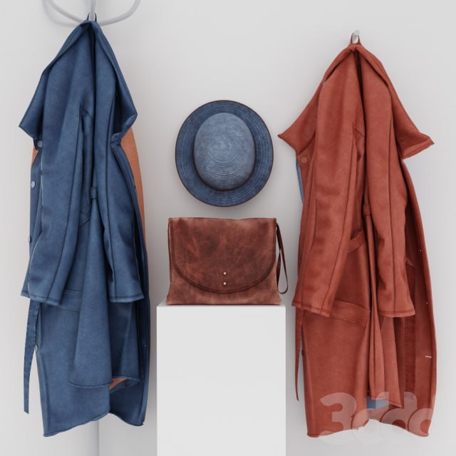 coat hanger-rack and on the hook