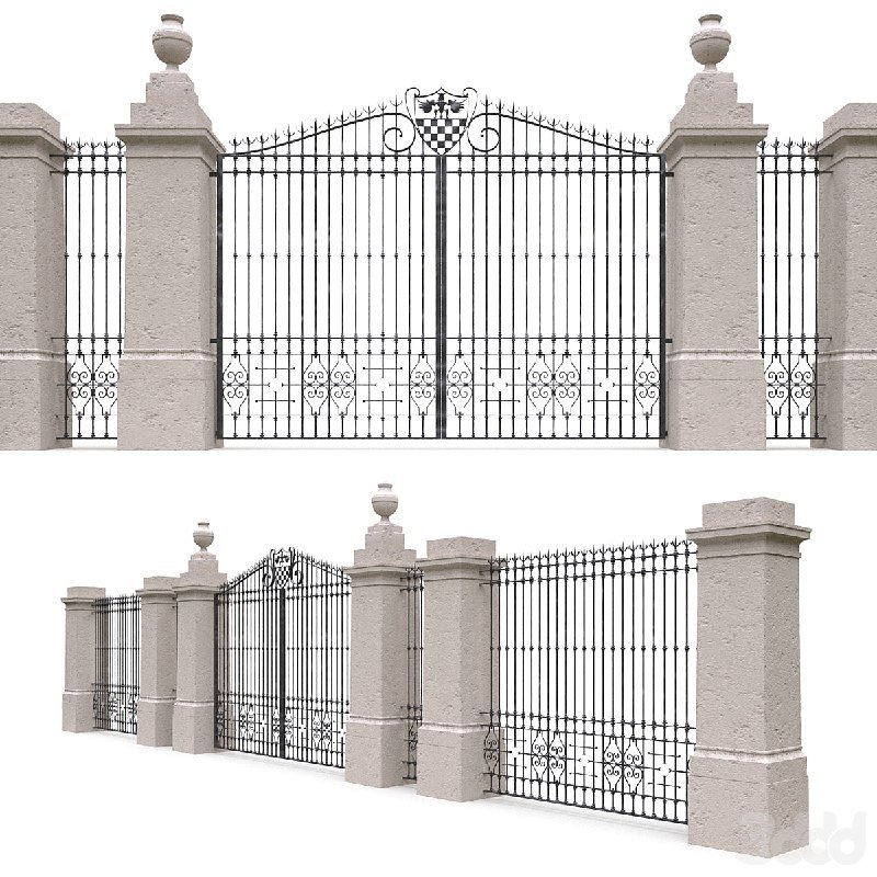 Classic gate and fence