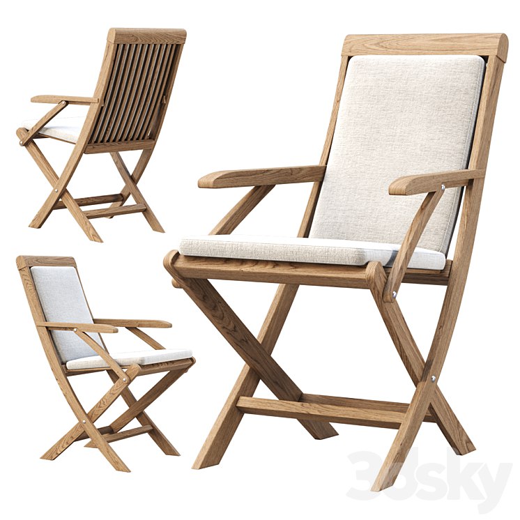 Alesso outdoor wooden dining chair