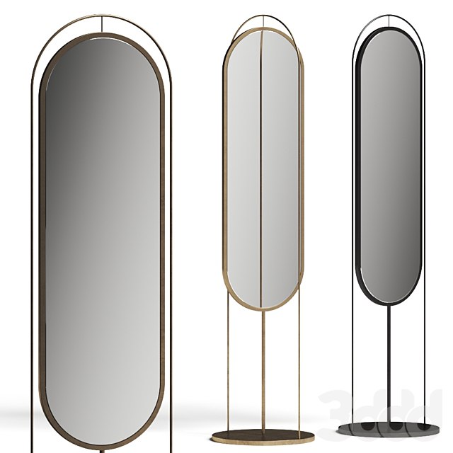 West Elm Tall Oval Floor Mirror