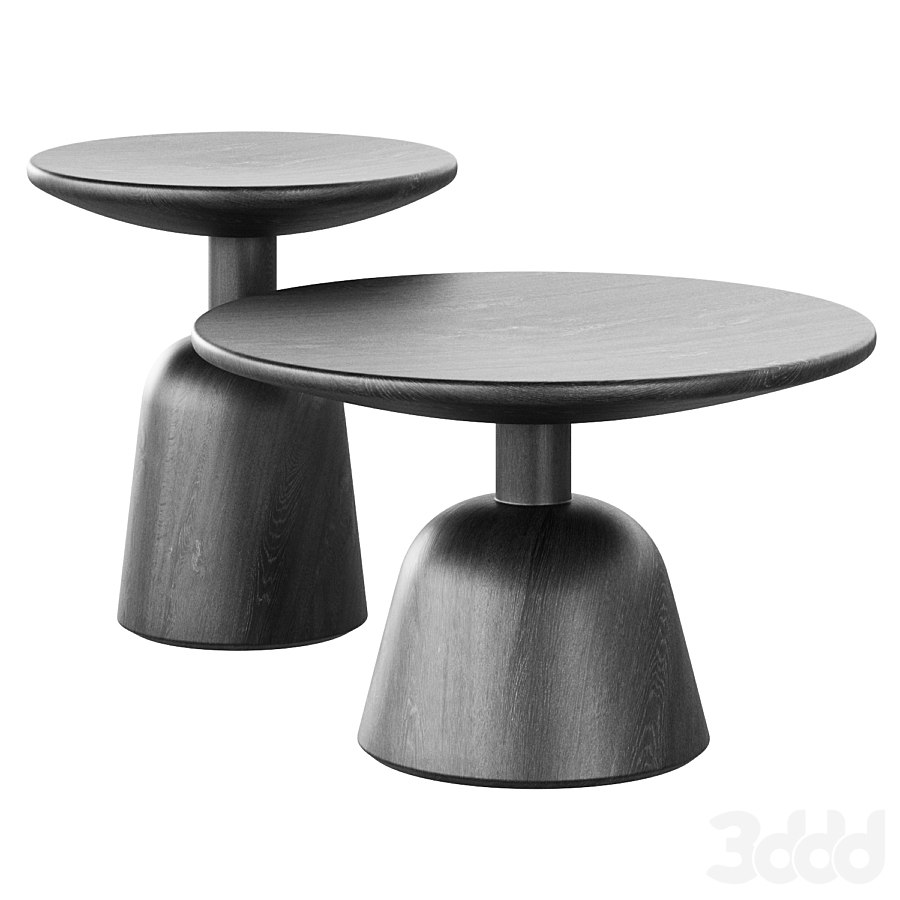 Macbeth Hemlock Black Wood Side Table by CB2