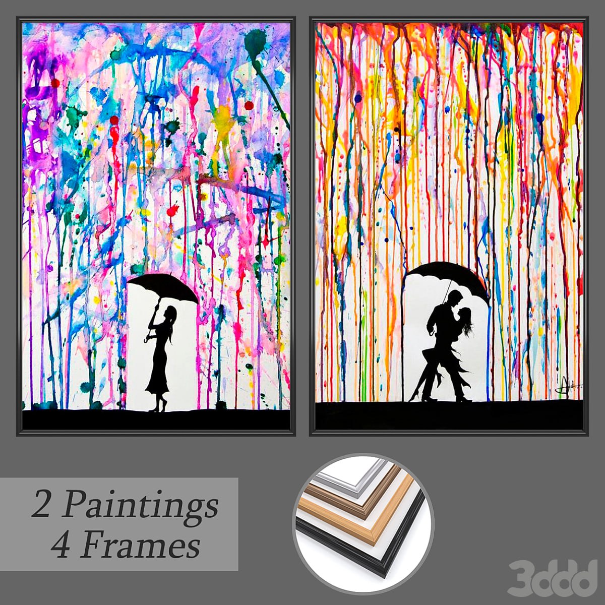 Set of wall paintings No 154