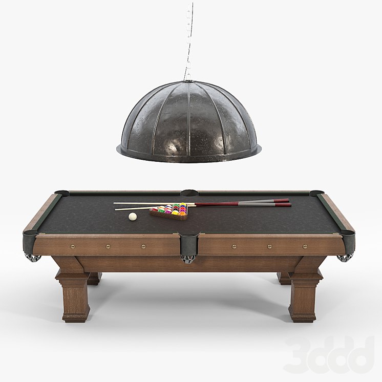 RH/ BRUNSWICK VINTAGE 1906 BILLIARDS TABLE