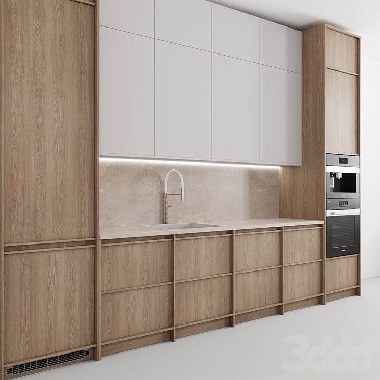 Kitchen №121 "Wood and Sand"