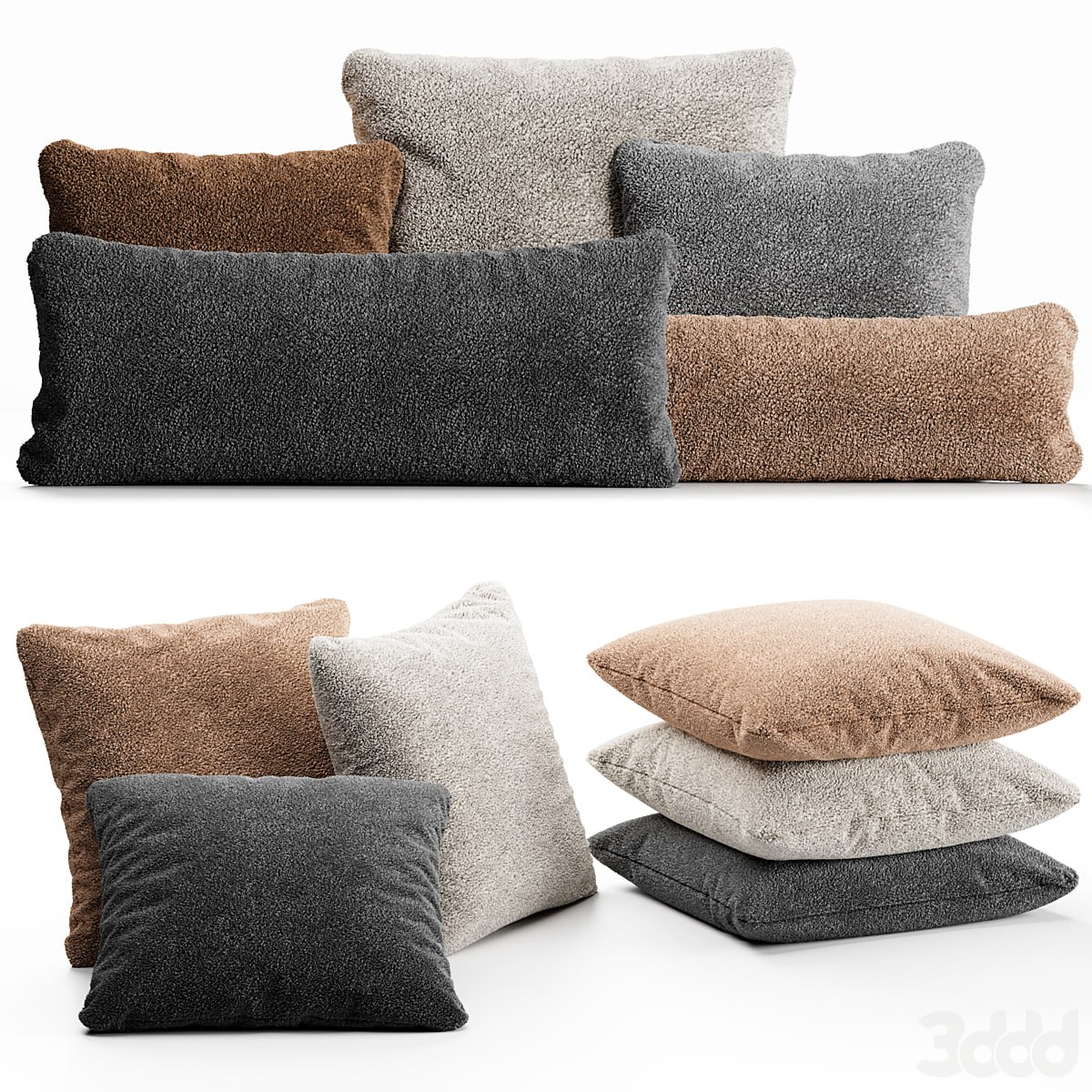 Boucle pillow set