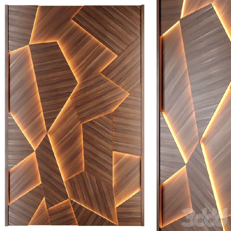 Solid wood wall panel
