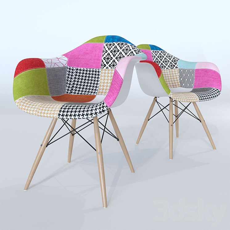 Chair Eames DAW Patchwork