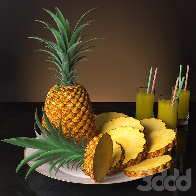serving of pineapple