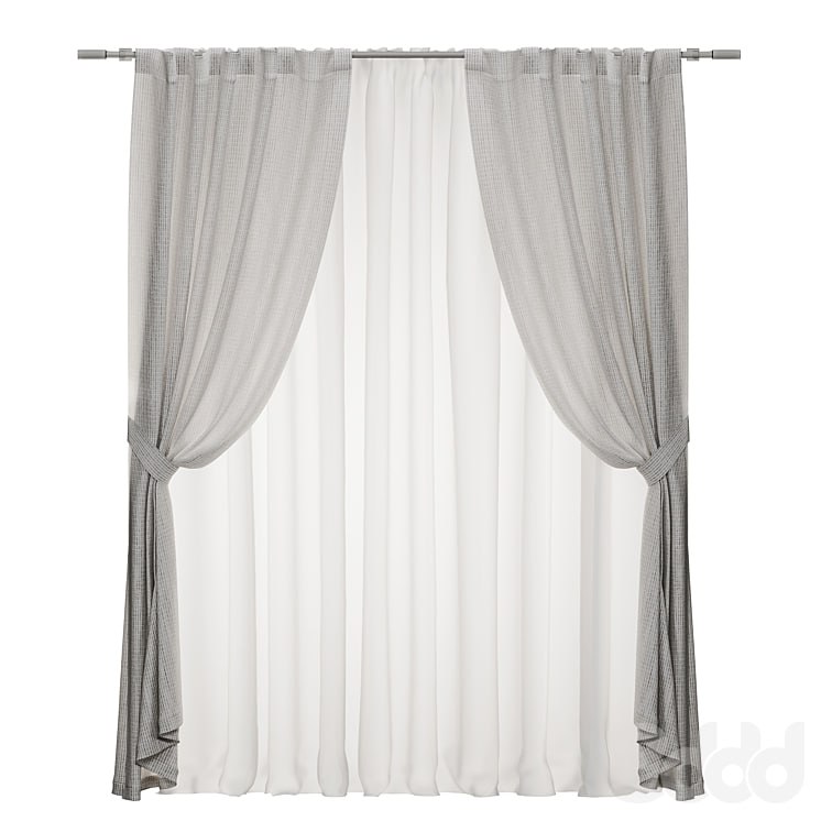 Tie-down curtains