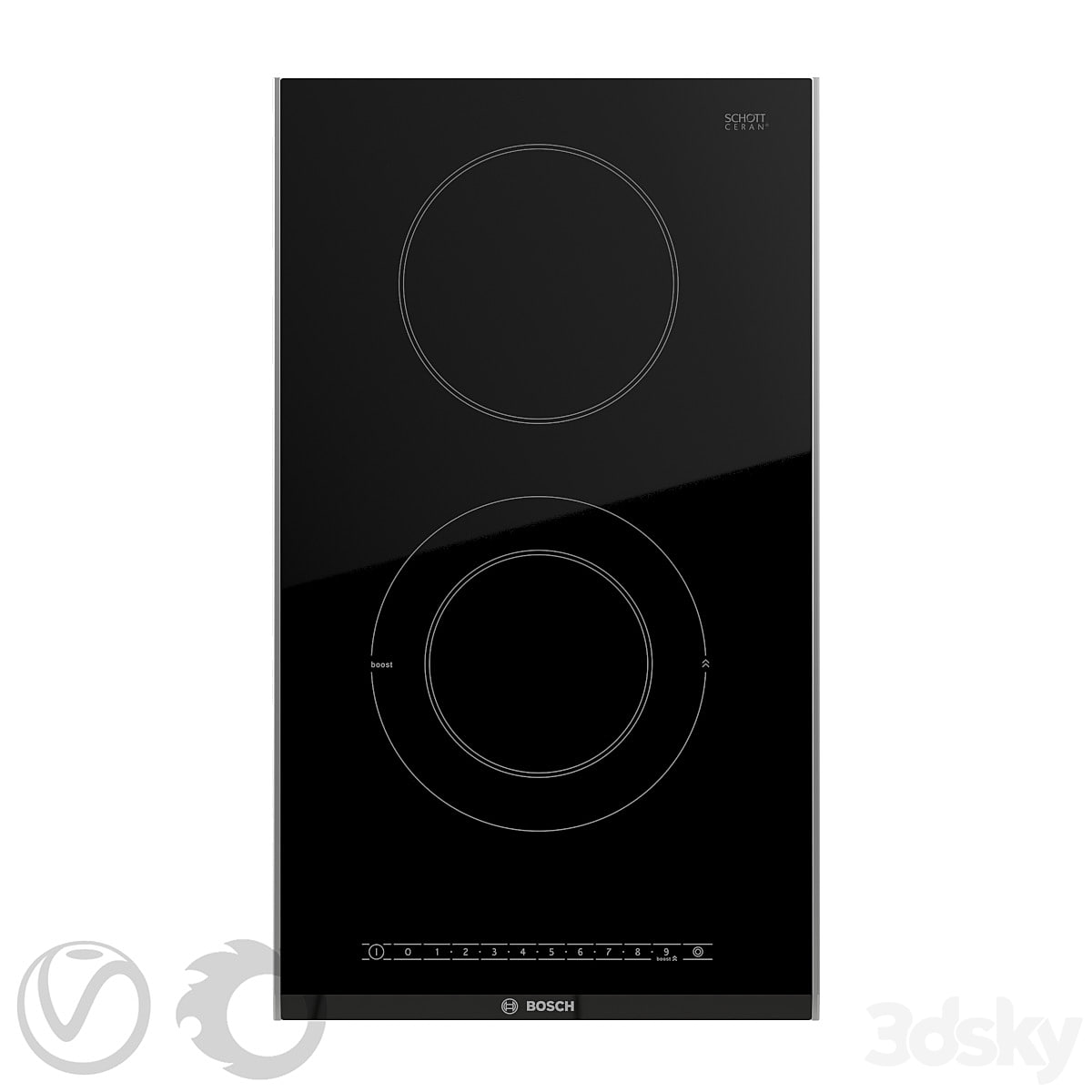 Ceramic electric hob BOSCH PKF375FP1E 31cm